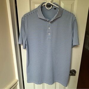 G/FORE Feeder Stripe Tech Pique Polo Surf